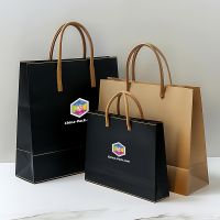 Luxury And Fully Customizable Paper Bags With An Empty Window