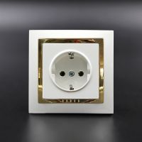 Design for International Standard Stylish Electrical Wall Safe Plug Socket Switch for Home