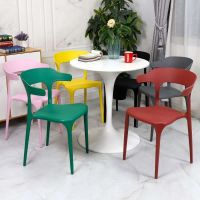 Fashion Design Outdoor Furniture Comfortable PP Plastic Colorful Dining Room Furniture Chairs