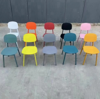 Best Selling Wholesale PP Solid Seat PP Leg High Back Stackable Apartment Restaurant Chairs Dining Table Set Nordic Dining Chair