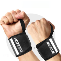 Powerlifting Wrist Support Wraps with Thumb Loops