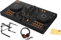 Best Price 100% Original New DDJ-FLX10 DJ Controller Bundle with Laptop Stand, Headphones, and Polishing Cloth