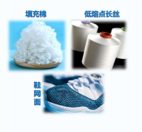 Low melting point polyester chips