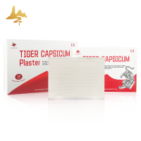 OEM Service Red Capsaicin Exract Analgesic Chilli Patches White Tiger Capsicum Plaster For Arthritis Pain Relief