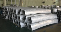 Curved aluminum plate