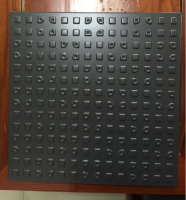 Indented bulging aluminum plate