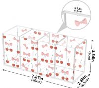 Acrylic Pen Holder 4 Compartments Organizer Makeup Brush Holder&Atilde;&Acirc;&macr;&Atilde;&Acirc;&frac14;&Atilde;&macr;&Acirc;&iquest;&Acirc;&frac12;&Atilde;&Acirc;&curren;&Atilde;&Acirc;&ordm;&Atilde;&macr;&Acirc;&iquest;&Acirc;&frac12;&Atilde;&Ac