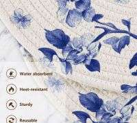 Cotton loop pot holder Cotton loop trivet