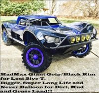 MadMax Belted Giant Grip Knobby Tire Wheel for 1/5 Losi 5ive-T 2.0, Kraken, Losi DBXL-E