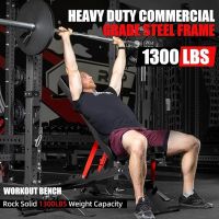 Adjustable Weight Bench - Workout Bench for Home Gym, Foldable 1300lb Capacity Heavy Duty Full Body Workout