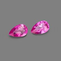 Natural pink sapphire for earring