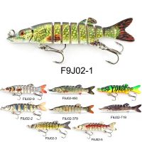 9 Section 90mm/6.8g g Bass Fishing Lures Highly Realistic Bass Lures Multi Jointed Swimbait Lifelike Hard Bait Trout Perch