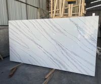 Premium White Calacatta Quartz Slab with Bold Veins (Artificial Quartz Stone Slab in Stock)