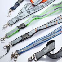 Designer silk woven sublimation neck custom printed keychain anime breakaway lanyards with logo