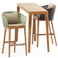 villa Solid Wood Restaurant lounge Chair Teak Wood Furniture Outdoor Dining Chairs