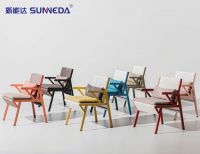 Outdoor table and chair combination rope chair courtyard balcony leisure outdoor terrace hotel milk tea shop restaurant leisure chair