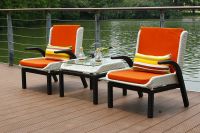 Outside Patio Lounge Furniture Waterproof Outdoor 4 Seat PE Rattan Aluminum Frame Outdoor Garden Sofa Sets