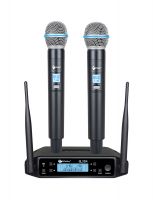 Yitesim GLXD4 UHF Dual Wireless Microphone for Karaoke