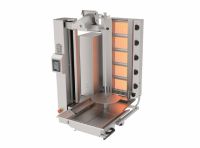 Compact Doner Kebab Shawarma Robot Machine Gas 5 Heater