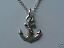 Tibetan Silver Anchor Charm Necklace