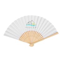 Folding Bamboo Hand Held Paper Fan