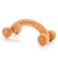 4-wheel Wooden Handheld Massager