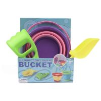 Plastic Foldable Sand Bucket Set