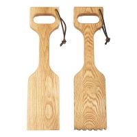 Wood BBQ Grill Scraper With Opener