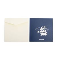 Creative 3D Sailing Boat Greeting Card