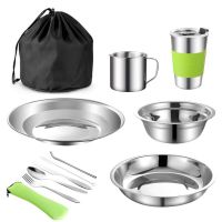 Collapsible Round Silicone Lunch Box Set