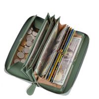 Round Fastener Long Wallet