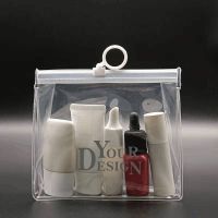 Custom Transparent Cosmetic Slide Zipper Bag