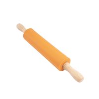 Custom Silicone Rolling Pin With Wooden Handle