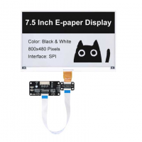 7.5inch E-Paper Display Module Monochrome Expansion HAT 800x480