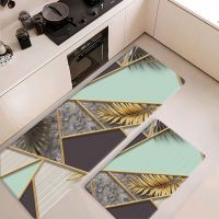 PU Leather Wear Resistance kitchen Floor Mat No Stains Quick Drying Rubber Non-Slip Shower Mat Fit in Front of Bathtub, Shower Room