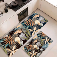 2pcs 45*75 and 45*120 Flower type of Faux pu Foam Kitchen Floor Foam Mats 