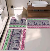 5mm/7mm/10mm/12mm/15mm  bath toiet Mat PU Leather Wear Resistance Bathroom Floor Mat No Stains Quick Drying Rubber Non-Slip Shower Mat 