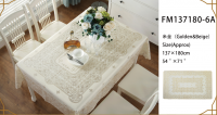 100% Vinyl Dust-Proof Wrinkle Resistant Table Cover for Kitchen Dining 