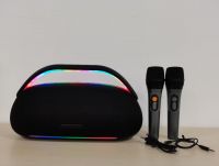 Unique Design Bluetooth Karaoke Speaker with RGB Party Lights