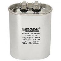 OVAL RUN CAPACITOR, 440 VOLT, 40