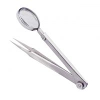 MAGNIFIER W/STRAIGHT TWEEZER TIP