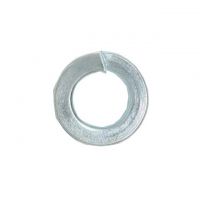 LOCK WASHER, #8, ZINC PLATED.