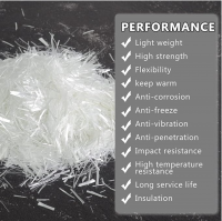 1/4" Glass Fibers Concrete Reinforcement for Anti-Cracking