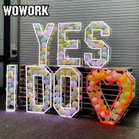 WOWORK marquee letter light balloon letter for wedding party decoration