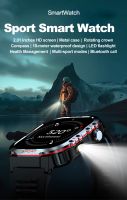 Smartwatch for Men, 2.01'' High-Definition Touch Screen, 1ATM Waterproof, LED Flashlight, Compass, Bluetooth Call, Sport Fitness Tracker Watch, Compatible with Android &amp;amp; iOS