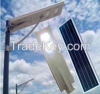 Integrated Solar LED Street Lighting with Motion Sensor