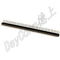 Round hole pin header,  2.0mm pitch, 2.8mm high, 90 degree DIP