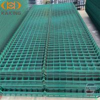 Welded Wire Mesh Fence Panel 3D Curved Bending Fence Galvanized And PVC Coated