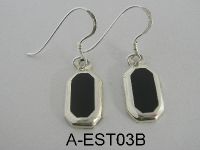 925 Silver Onyx Earrings