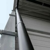 Downtake pipes and gutter fixing systems